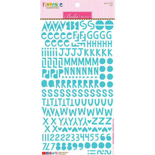 Florence Alphabet Stickers Ice - Bella BLVD