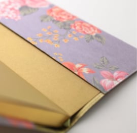Flower Wow Lined Notebook - A5, Mauve
