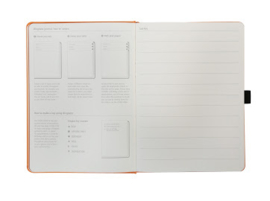 Earth Tangerine Serengeti dotted notebook A5+