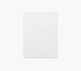 Appointed Monthly Planner (datumloos) in Canvas White