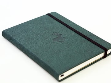 Wildlife Green Deer dotted notebook A5+