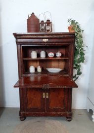 Stoere shabby biedermeier kast