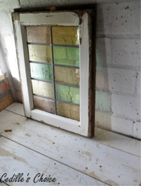Glas in lood soft tone pastel (42,5 x 59 cm) (gl035)