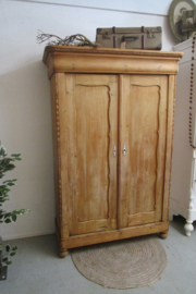 Landelijke grenen biedermeier kast shabby chic