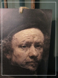 Paneeltje met Rembrandt (21 x 15 cm)