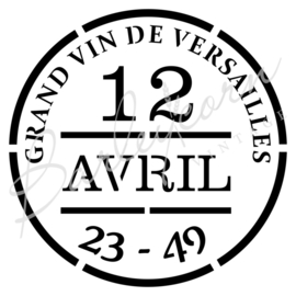 Versailles wijnlabel