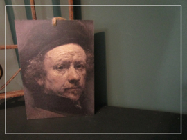 Paneeltje met Rembrandt (21 x 15 cm)