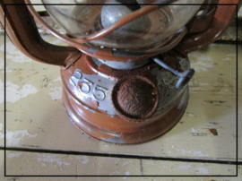 Oude brocante stormlamp - bruin (sl013)