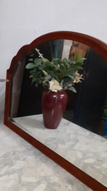 Vintage marmeren waskast dressoir halkast met spiegel