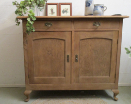 Eiken vintage commode