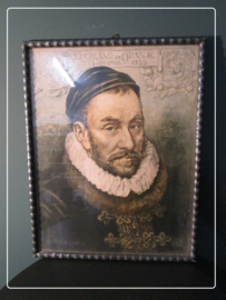 Oude brocante prent willem van Oranje