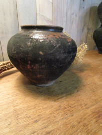 Oude terracotta pot (18 cm)