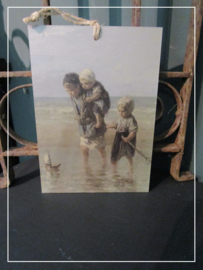 Paneeltje Kinderen van de zee (21 x 15 cm)