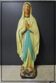 Prachtig oud beeld Maria OLV van Lourdes (53 cm)