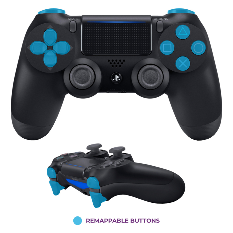 Sony DualShock 4 PRO eSports Controller PS4 V2 3D Grip Black Custom (Extra Front Shell Jet