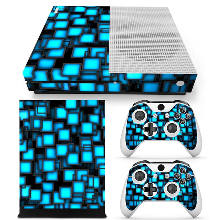 blue xbox one s console