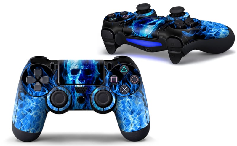 all blue ps4 controller