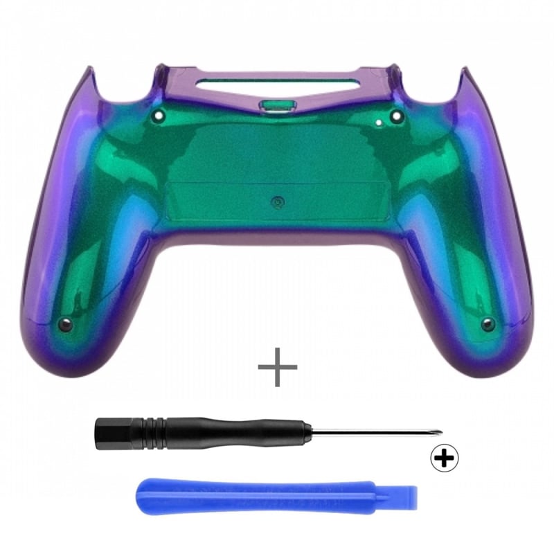 purple and teal ps4 controller