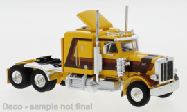 BRE 85703 Peterbilt 359 geel/bruin 1:87