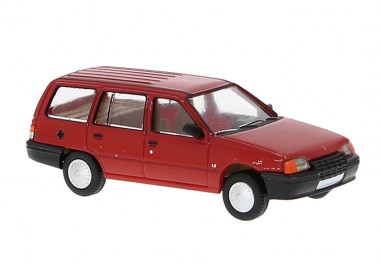 PCX 87 0497 Opel Kadett E Caravan rood 1:87