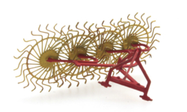 387 280 Hooimachine rood-geel HO 1:87