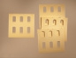 80614 Gevelwanden 2324F,  metselwerk geel, relief