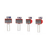 387.459 Tweelingbrievenbussen rood-grijs HO 1:87