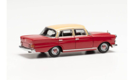 H430739 Mercedes Benz 200 Heckflosse rood/creme 1:87