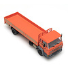 487.053.01 DAF kantelcabine C, open bak, huif, oranje HO 1:87