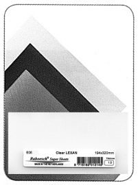 plaat (194 x 320 mm) Lexan helder 606-02