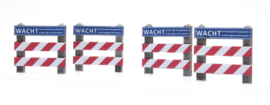 387 353 Overweg hekken: Wacht (4 stuks) HO 1:87