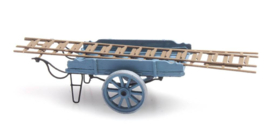 387.24-BL Ladderwagen blauw HO 1:87