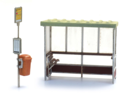 387.454 Bushokje jaren 70/80 - heden HO 1:87