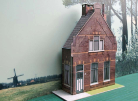 bouwplaat schaal O 700 woonhuis half relief 1:43