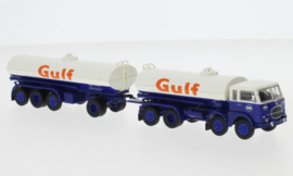 BRE 58457 Fiat 690 Gulf tankwagen met aanhanger 1:87