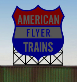 Reclamebord 44-0952   American Flyer Trains HO