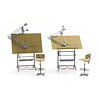 387.474 Set tekentafels met stoelen (2x) HO 1:87