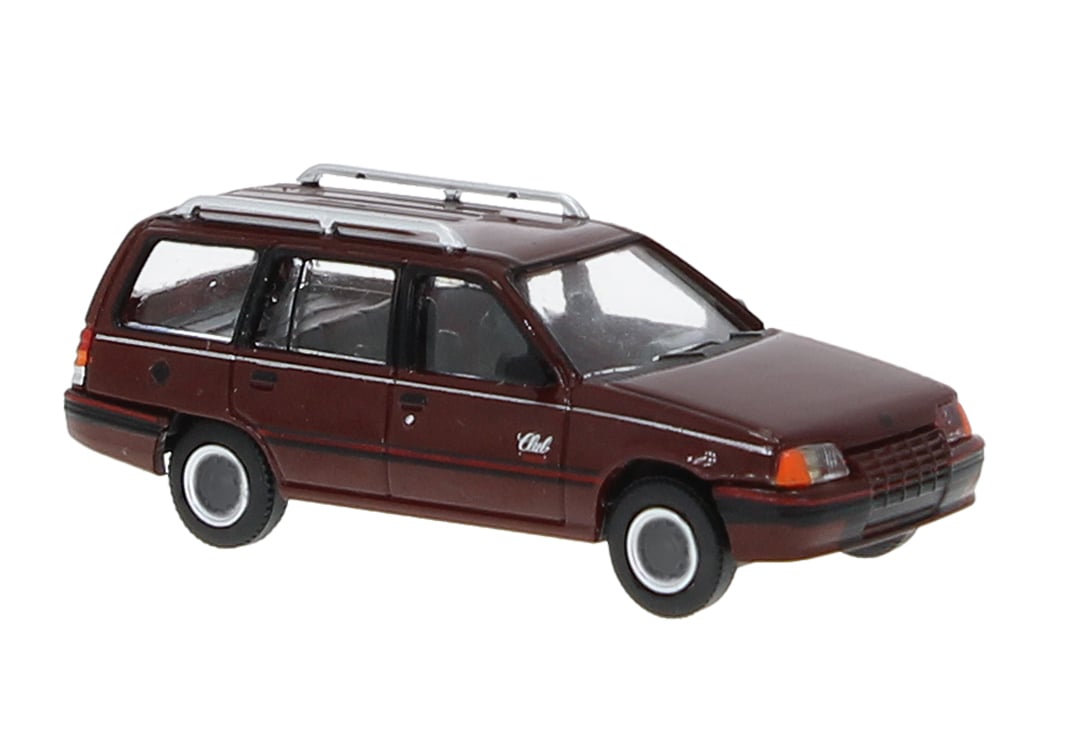 PCX 87 0499 Opel Kadett E Caravan donkerrood 1:87