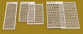 PLSL A50 set alfabet letters 5 mm