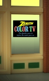 Etalage reclameverlichting 8860   Zenith Color TV HO
