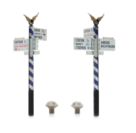 387.555 ANWB wegwijzers en paddestoelen HO 1:87