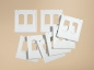 80715 Gevelwanden laag 2390E,  gepleisterd, relief