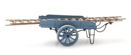 387.24-BL Ladderwagen blauw HO 1:87