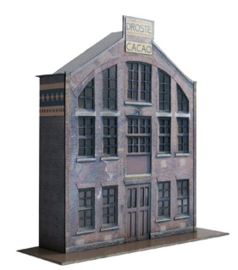 bouwplaat schaal O 444 fabriek half relief 1:43