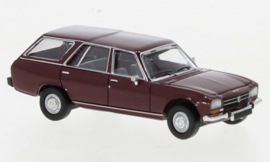 PCX 87 0350 Peugeot 504 Break, donkerrood 1:87