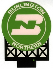 Reclamebord 44-0702   Burlington Northern HO