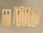 80622 Gevelwanden 2410C,  metselwerk geel, relief, sierrand