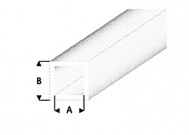 hol profiel vierkant transparant helder 430-55