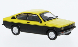 870-040121 Opel Kadett coupe 1973 zwart/geel 1:87