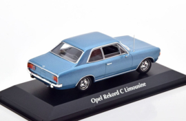 940-046100 Opel Rekord C 1966 blauw 1:43